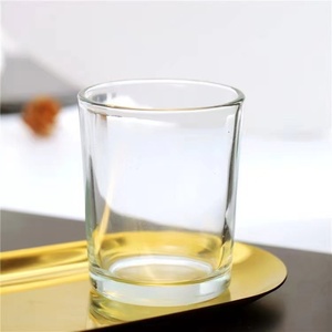 Portacandele in Vetro Trasparente Cilindrico con Base Spessa per Candele Tealight e <span class=keywords><strong>a</strong></span> Pilastro, Decorazione per Tavoli da Matrimonio e Cene, Vendita all'Ingrosso - Product Image 1
