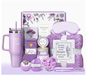 Canasta <span class=keywords><strong>de</strong></span> Regalo para el Día <span class=keywords><strong>de</strong></span> la Madre o Cumpleaños, Cuidado Personal para Mujeres, <span class=keywords><strong>Spa</strong></span> Relajante con Aroma a Vainilla, Vaso <span class=keywords><strong>de</strong></span> Acero Inoxidable <span class=keywords><strong>de</strong></span> 40 oz, Regalo <span class=keywords><strong>de</strong></span> Franela <span class=keywords><strong>de</strong></span> Lujo - Product Image 4