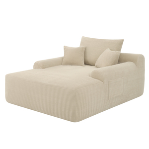 Flat Pack Giant Lounge <b>Sofa</b> Loveseat Size Vertical Striped Fabric Oversized Settee Volume-Reduced Vacuum Compress <b>Inflatable</b> - Product Image 5