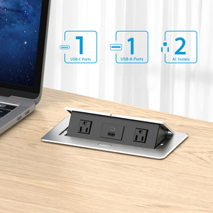Wholesale Universal Pop-Up Power Cover Desktop <strong>Sockets</strong> <strong>Box</strong> A+C USB Charging Conference Table Outlet Universal <strong>Tabletop</strong> <strong>Socket</strong> - Product Image 4