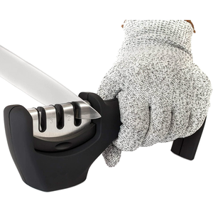 Accessoires de cuisine de haute qualité, aiguiseur de couteaux professionnel à 3 étapes pour aider à réparer, restaurer et polir les lames - Product Image 1