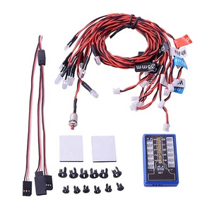 EParthub Simulé flash LED modèle <span class=keywords><strong>voiture</strong></span> lumière <span class=keywords><strong>1</strong></span>/10 <span class=keywords><strong>1</strong></span>/8H _ *-SP <span class=keywords><strong>TAMIYA</strong></span> CC01 SCX10 modifié télécommande lumière ensemble - Product Image 2