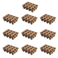 Pot de plantation biologique Kit de semis biodégradable Plantes Semences Starter Cup Germination Trays Paper Pulp Peat Pot Nutrient Cups