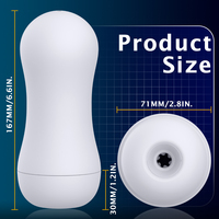 Dispositif de masturbation rotatif S-Hande en TPE, fait main, avec fonction de succion, gobelet de masturbation jetable pour hommes