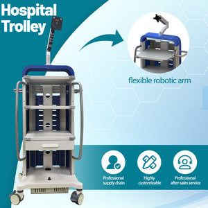 Carrito de Ultrasonido Médico Personalizable, Carro Portátil para Hospital, Mueble de Hospital con Computadora, <span class=keywords><strong>NBRIDGE</strong></span> NBR-NT-04, 300 lb - Product Image 2
