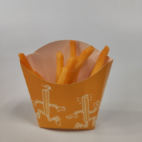 Barquette alimentaire personnalisée gaufrée écologique pour churros, sauces, sushis, pâtisseries, chocolat, avec pelliculage brillant pour chewing-gum