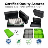 Caja de batería personalizada de ABS y PC, carcasa vacía 13S6P para bicicleta eléctrica, precisión 18650 para paquete de baterías de litio, almacenamiento de energía, modelo OEM O 2670
