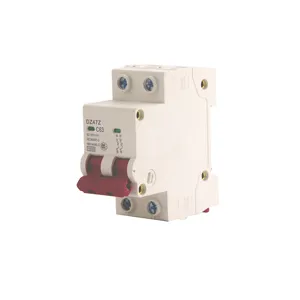 Dc 100V 2P 32A 40A 50A 63amp 2P mini năng lượng mặt trời MCB ngắt mạch Giá hệ thống quang điện C đường cong