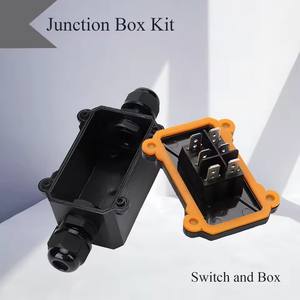 Boîte de jonction étanche pour interrupteur en ligne 12V/24V/110V/220V/250V avec interrupteur à bascule ON-OFF-ON et bouton momentané haut/bas pour commande de moteur - Product Image 4