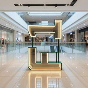 Custom 3D Letter Infinity <b>Mirror</b> LED Sign Pattern <b>Acrylic</b> Marquee Letters Home Hotels Offices RGB Color Wall Advertising - Product Image 5