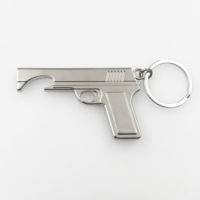 Décapsuleur de bouteille en métal personnalisé avec logo de bar, porte-clés, pistolet Desert Eagle, décapsuleur de bouteille personnalisé