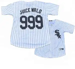Suyu WRLD #999 sınırlı sayıda beyaz çorap Stich Jersey artı boyutu erkek gömlek toptan beyzbol spor forması Jersey