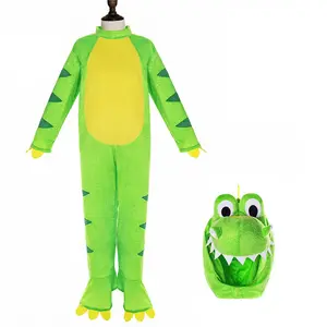 2024 New Update Child Boys Bodysuit Animal Clothes Party Carnival T-Rex Dinosaur Halloween Costume Kids Cos