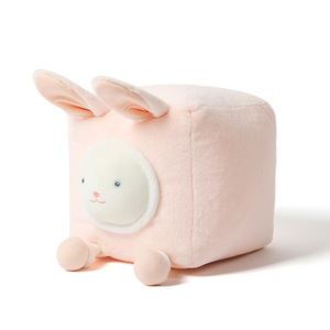 Taburete creativo con forma de cordero para niños, silla portátil rellena de espuma para uso en interiores, asiento cuadrado de tamaño infantil - Product Image 3