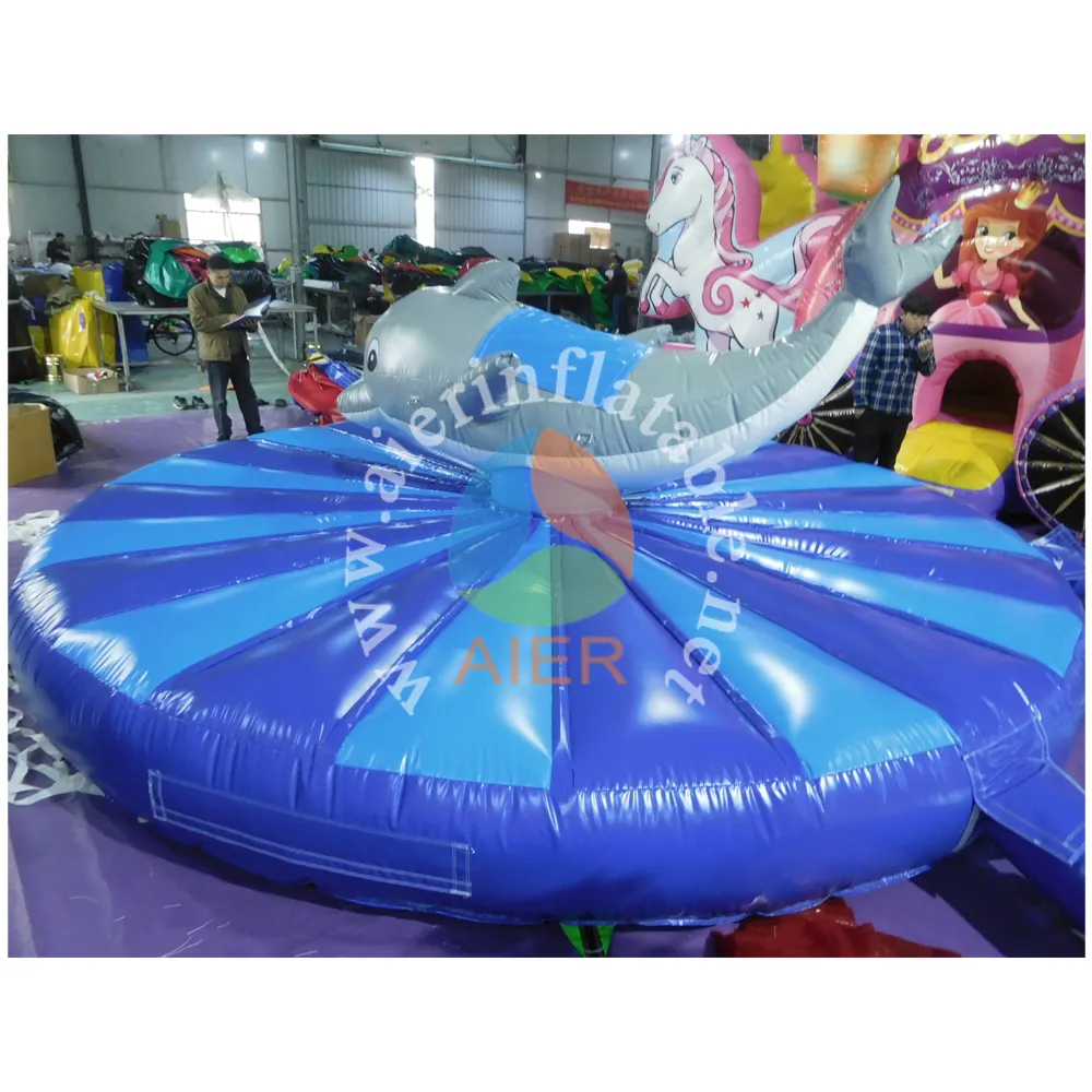 Beliebte aufblasbare PVC-Wasser-Spritzwasser-Pad kommerzielle Delphine Sommerspielzeug Wasserspielzeug