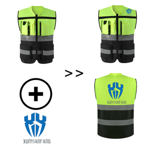 شعار مخصص البناء الأمن سترة السلامة العاكسة الملابس من أفضل تصميم عاكس سلامة مرحبا فيس سترة - Product Image 2