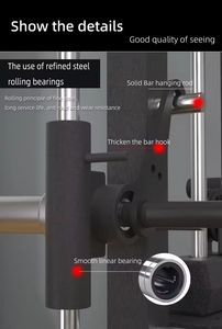Rack de musculation multifonctionnel Smith Machine Commercial avec croisement de câbles et structure de portique <span class=keywords><strong>pour</strong></span> exercices de force - Product Image 5