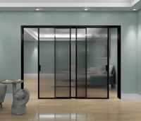 Porte coulissante insonorisée avec verre isolant, directement de l'usine