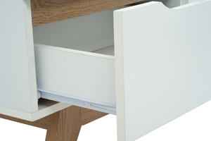 Mid-Century Modern White Oak Colour MANDO Coffee Table Scandinavian Style Rectangular Center Table Modern Apartment Living Room - Product Image 5