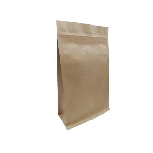 Bolsas con cremallera de papel Kraft con fuelle lateral, proteína en polvo/5 libras/1kg, bolsa de embalaje de proteína en polvo