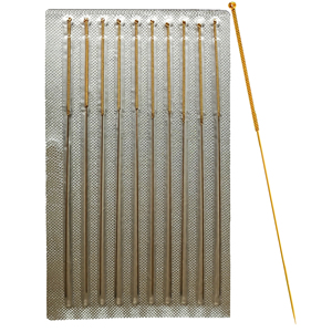 Agopuntura piena placcata in oro Agopuntura Aghi in alluminio produttore di imballaggi in agopuntura in oro scatola 100 pz - Product Image 2