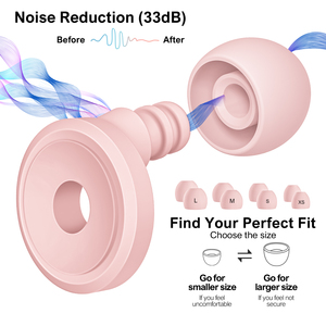 Produits brevetés, bouchons d'oreilles anti-bruit silencieux pour dormir, 4 tailles, réduction du bruit, bouchons d'oreilles en silicone réutilisables pour dormir - Product Image 3