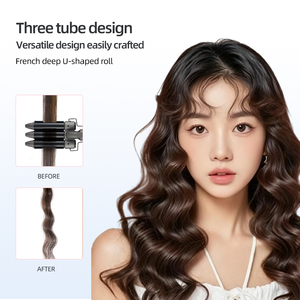 Rizador de Pelo Profesional de <span class=keywords><strong>3</strong></span> Barras 2025: Crea Rizos Ondulados con Estilo Inteligente y Cuidado Cerámico Avanzado para Resultados de Salón. - Product Image 5