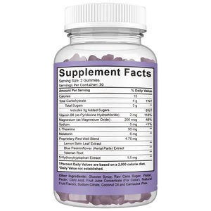 Gomitas para Dormir de Primera Calidad de Marca Privada OEM, Vitaminas, L-Teanina, Melatonina, Golosinas en Gomitas, Suplemento Alimenticio para Ayudar a Dormir, Mejora el Sueño - Product Image 6