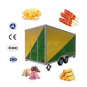 2025 European Mobile Food Trailer 4 Wheel Food <b>Cart</b> Spiral Potato Food <b>Cart</b> for Cold Drink - Product Image 5