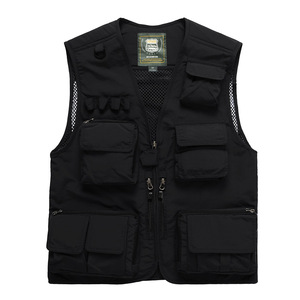 Ingrosso Chaleco De Pesca Gilets De Travail uomo Casual Outdoor Utility lavoro Safari fotografo Cargo Pesca gilet Utility - Product Image 5