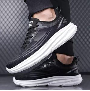 Nouvelle Collection Été 2025 – Chaussures de Course Homme Respirantes en Maille Ultra Légères avec Semelle EVA Amortissante, Couleur Unie Imprimée Offset pour Étudiants - Product Image 4