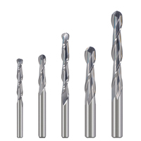 HOZLY Fresa de doble filo esférica para madera, herramienta de grabado en espiral, herramientas para router CNC, carburo OEM ODM