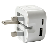 Produits tendance : Chargeur rapide USB Type-C 45W avec prise UK et broches pliables, chargeur mobile Type-C PD3.0, accessoires électroniques