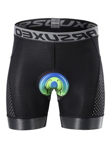 ARSUXEO メンズ サイクリング ショーツ 5D ジェルパッド入り マウンテンバイク アンダーショーツ サイクルライナー用 滑り止め 速乾性 ナイロン スパンデックス ランニング用 - Product Image 4