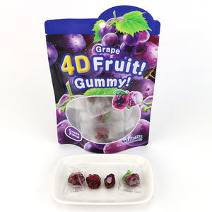 4D Fruits <span class=keywords><strong>Gummy</strong></span> Fudge Snacks Confitería 3D Fruit Shaped Jelly <span class=keywords><strong>Gummy</strong></span> Caramelos con relleno de mermelada - Product Image 5