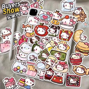 Cute <strong>Hello</strong> <strong>Kitty</strong> Food <strong>Stickers</strong>, Waterproof Decals for Kids, Teens, Water Bottles, Laptops and Journaling - Product Image 1