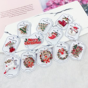 Produsen Mewah Hadiah Selamat Natal Pohon Rusa Kutub Enamel Bros Pakaian Dasi Syal Kancing Pin Lencana Bros Kustom - Product Image 6