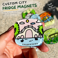 Aimants de réfrigérateur personnalisés pour touristes, aimants souvenirs en acrylique représentant des attractions et monuments de la ville, impression UV, fabricant en gros, OEM