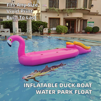 HTH Commercial Bateau gonflable en PVC Flamingo, pour jeux aquatiques et canapé tractable, équipement de divertissement aquatique, capacité 100-500 kg