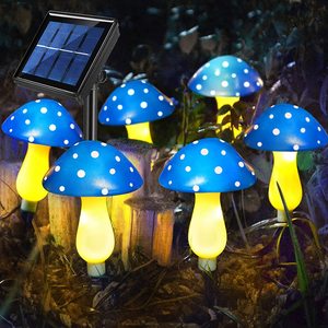Outdoor Waterproof 8 Lighting Modes Led <strong>Solar</strong> <strong>Powered</strong> <strong>Garden</strong> Decor <strong>Mushroom</strong> Stake <strong>Lights</strong> for Yard Lawn Pathway Decorations