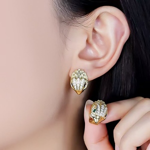 DECJUBA lujo águila ojo circón gota pendientes 18K oro Real plateado <span class=keywords><strong>para</strong></span> <span class=keywords><strong>mujer</strong></span> y hombre <span class=keywords><strong>para</strong></span> fiestas Venta De fábrica OEM - Product Image 5