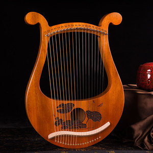 Harpe <span class=keywords><strong>Lyre</strong></span> 19 cordes sculptées Note pleine fleur <span class=keywords><strong>de</strong></span> pêcher noyau bois <span class=keywords><strong>Lyre</strong></span> instruments <span class=keywords><strong>de</strong></span> <span class=keywords><strong>musique</strong></span> - Product Image 4
