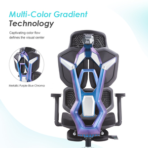 Sedia da Gaming Ergonomica di Alta Qualità, Design Moderno, Nera, con Schienale Alto, Girevole, Regolabile, con Poggiapiedi - Product Image 5