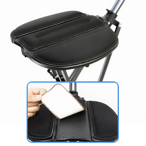 N28SGR- # A #   <span class=keywords><strong>Canne</strong></span> pour personnes âgées en alliage d'aluminium à ouverture rapide, avec <span class=keywords><strong>support</strong></span> triangulaire pliable, assise pliable et billes flottantes - Product Image 4