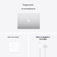 Ordinateur portable ultra-fin Apple AI directement de l'usine : Air 13 pouces SSD M4 (10+8 cœurs) 16 Go 256 Go Argent Idéal pour le travail et les voyages