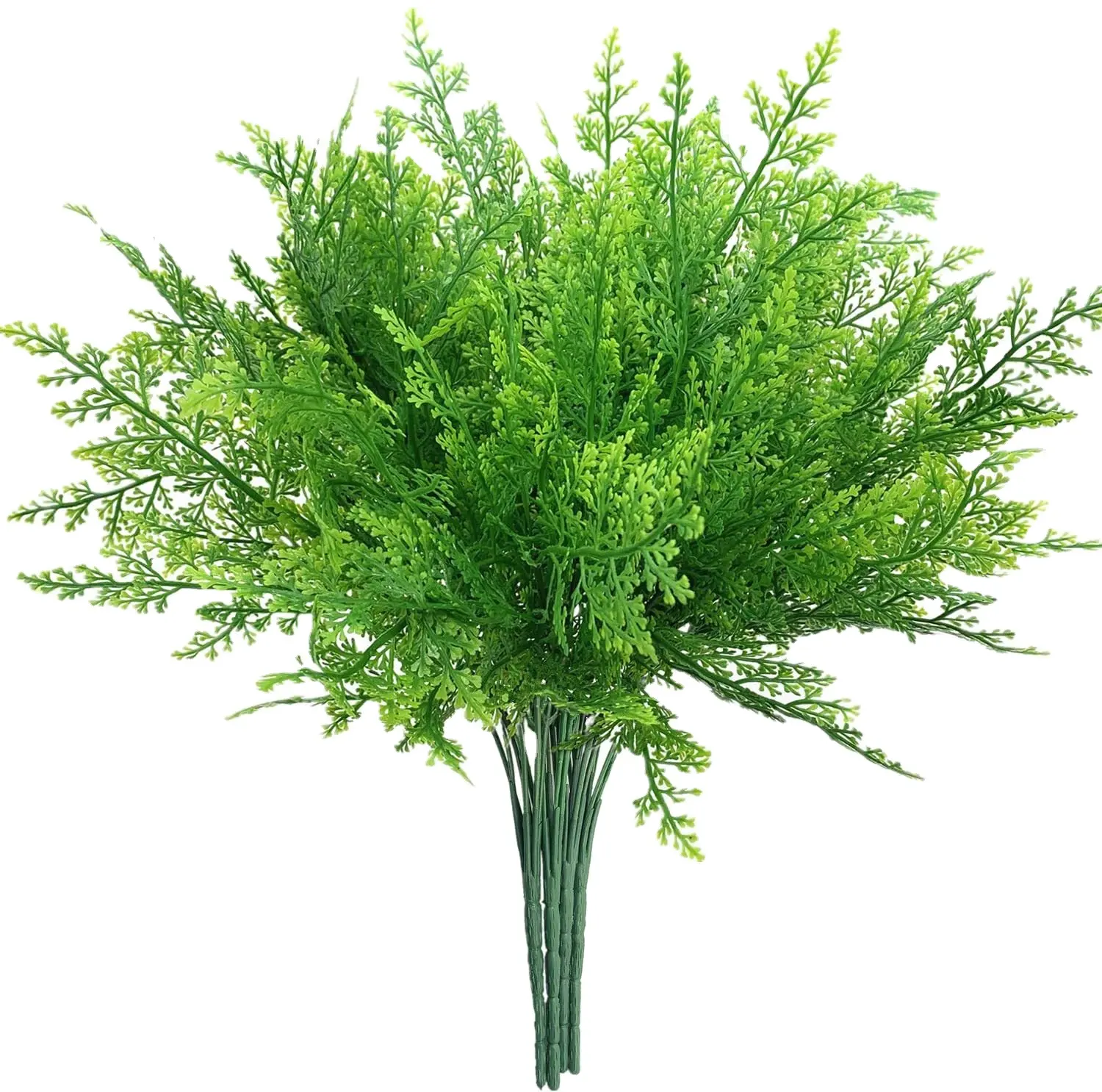 Artificial 7 fork Maidenwort water grass plastic plant wall material simulation of pine grass green plant fern