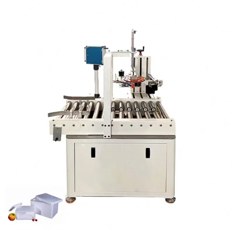 Automatische Produktion Typ Styropor-Schachtelverschlussmaschine Schachtelgehäuse Klebeband-Verschlussverschlussmaschine für Aquakulturenprodukt/Früchte