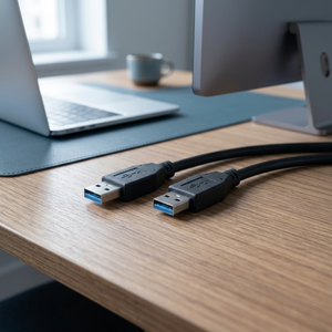 Taiwan USB 3.0 30+24 AWG 1M Nickel Plated AM to AM Male to Male Fast Charging & Data Transmission Cable - Product Image 1