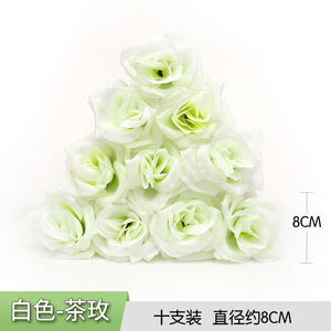 <b>Artificial</b> Rose Flower Heads Silk Fabric High Simulation Wedding Decor Single <b>Stem</b> Peihua 9003 - Product Image 4