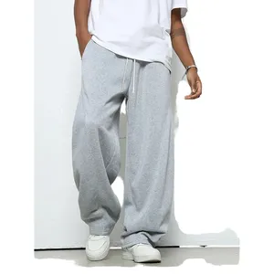 Pantalon décontracté tendance pour homme Printemps-Automne 2026, nouveau style transfrontalier, 100% polyester, toile, coupe droite, sport, ample, jambe large - Product Image 1